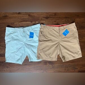 Columbia Men's NWT Washed Out Short Duo - Seafoam Green and Khaki Size 40